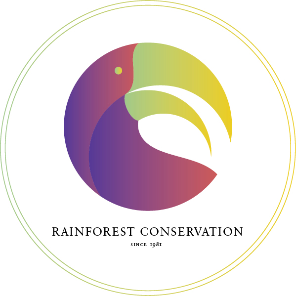 Die Marke der Umweltorganisation Rainforest Conservation. 